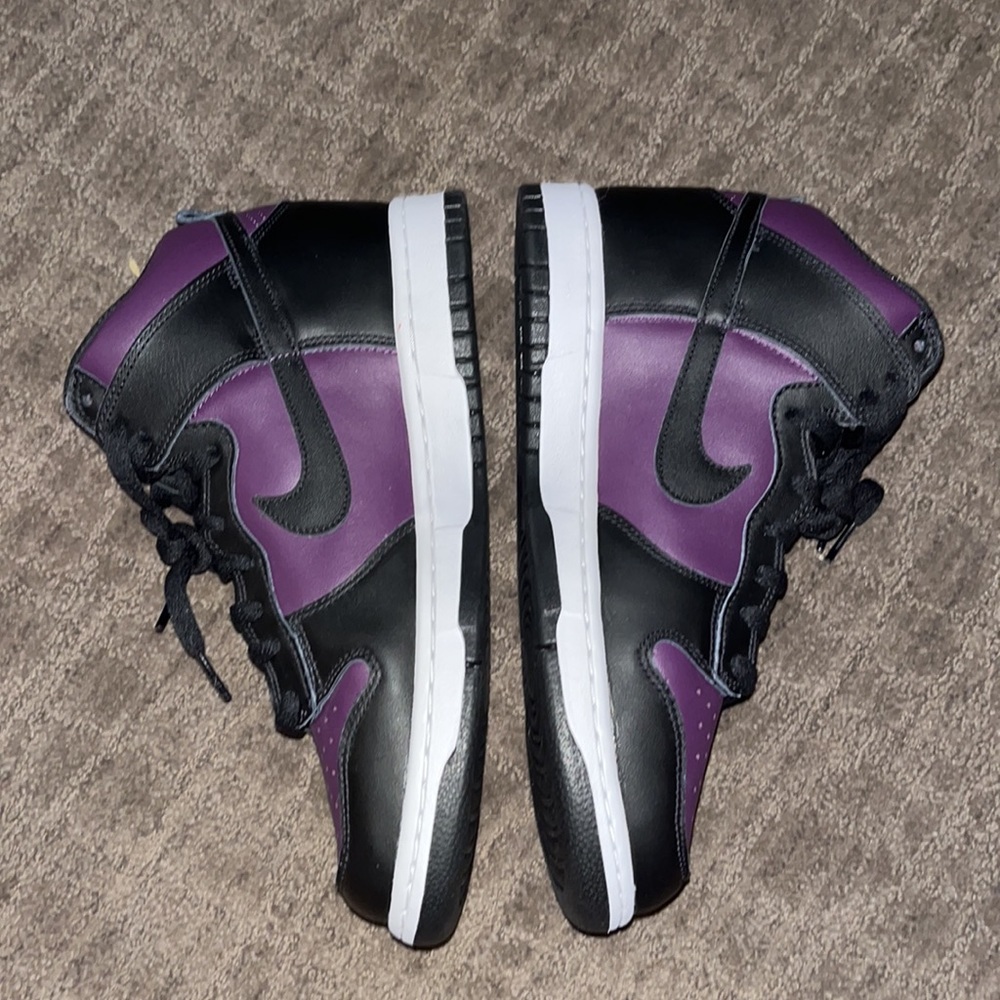 NWOB Nike Dunk High Fragment Beijing SNEAKERS Wine/Black/White ๐ต 9 - Picture 3 of 14
